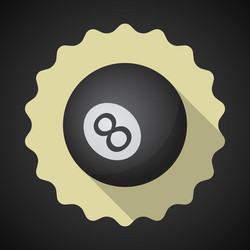 eight 8 ball flat icon background vector