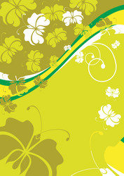 Floral background vector