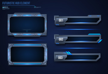 futuristic frame hud element interface design vector image