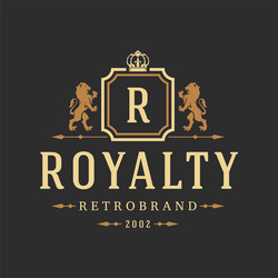 luxury logo template object for logotype Vector Image