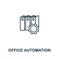 office automation icon from artificial vector image