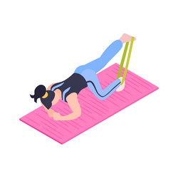 Isometric fitness icon vector