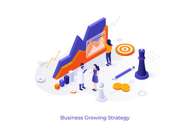 Isometric for website vector