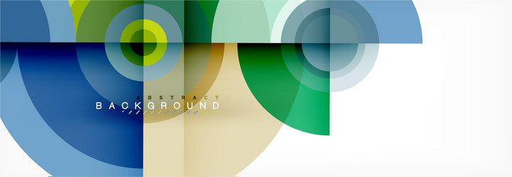 minimal geometric circles and triangles abstract vector image