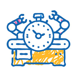 workflow optimization manufacturing engineer icon vector image