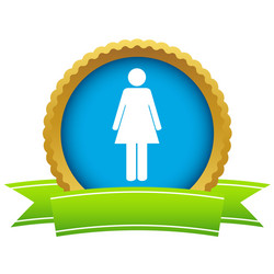 Gold man logo Royalty Free Vector Image - VectorStock