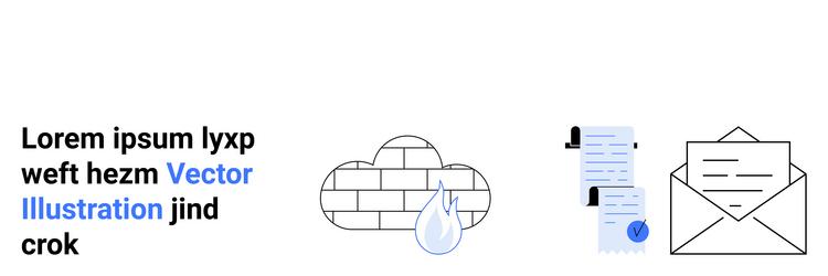 cloud security digital documentation and email vector image