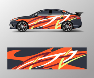 Abstract Racing Wrap Pattern Vector Image
