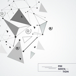 abstract shapes design for web background vector image