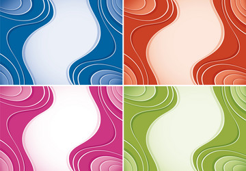 background template with abstract patterns vector image