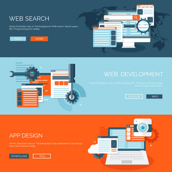 flat background coding vector image