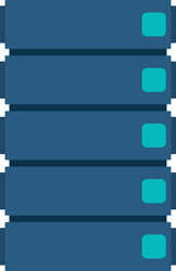 isolated web hosting design vector image