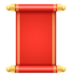 Chinese scroll template on white background vector