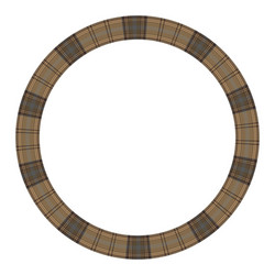 Round frame vintage pattern design template vector