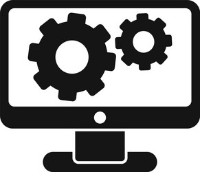 server update data icon simple style vector image
