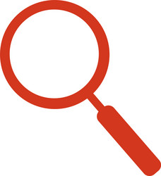 magnifying glass icon search isolated vector