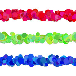 chaotic dot pattern line separator design set vector image