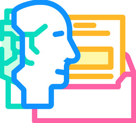 ai customization color icon vector image