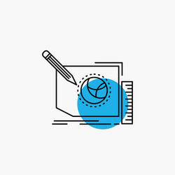content design frame page text line icon vector image