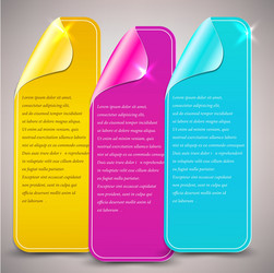 glossy banners background vector