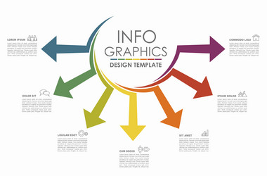 infographic design template with place for your vector image