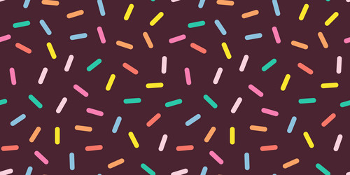 sprinkle pattern rainbow dotted lines vector image
