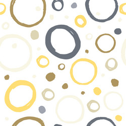 abstract seamless pattern with circle round vector image