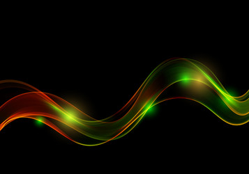 abstract shiny color gold wave design element vector image