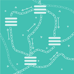 database net blockchain vector image