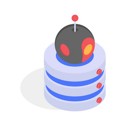 database robot vector image