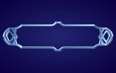 frame medieval game ui empty rectangle vector image