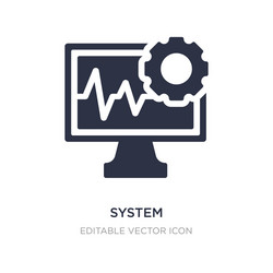 system icon on white background simple element vector image