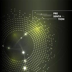 abstract layout template with circle design vector image