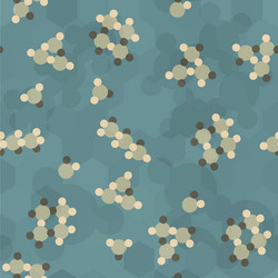 Abstract molecule seamless vector