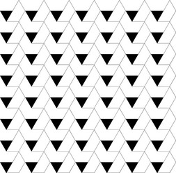 black and white geometric seamless pattern vector image