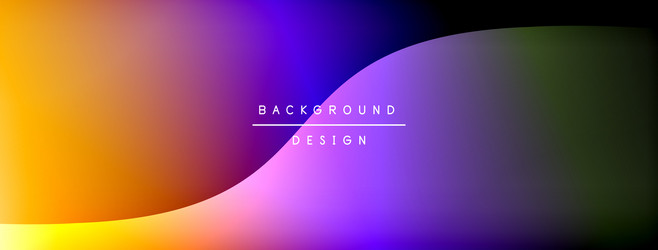 bright rainbow style color gradient with curve vector image