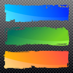 collection of abstract grunge banners vector image