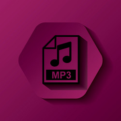file format button icon vector image