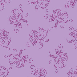 hand drawing simple grape pattern vector