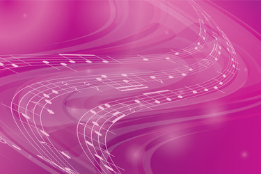 Music wavy pink background vector