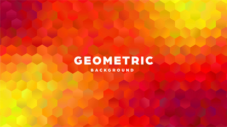 Hexagonal polygonal abstract background colorful vector