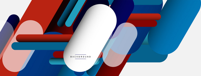 overlapping round shapes and lines background vector image
