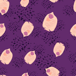 seamless random pattern with simple pink vector image