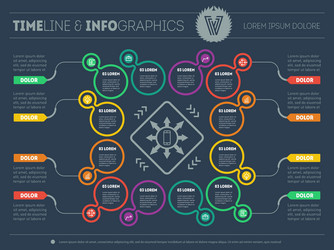 web template for circle diagram or presentation vector image