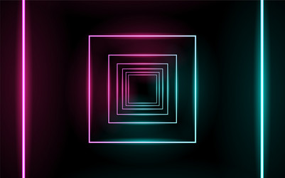 Neon glowing lines magic energy space light vector