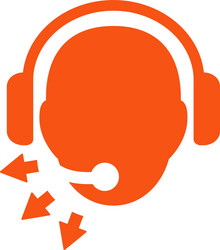 operator message icon vector image