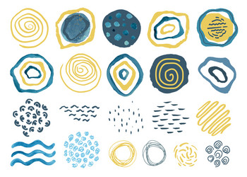 Hand Drawn Abstract Elements vector image
