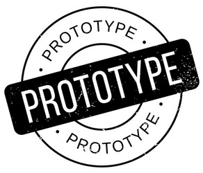 Prototype rubber stamp vector