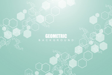science network pattern connecting lines and dots vector image