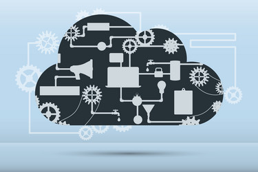 web and application development flat banner vector image